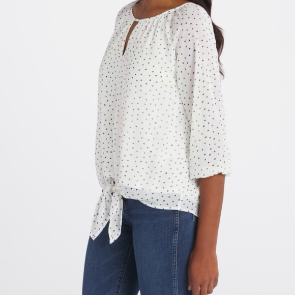 Lorna Tie Front Blouse Stitch Fix - Picture 3 of 3